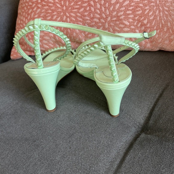 Christian Louboutin So Me 85 studded patent-leather wedge sandals - Picture 8 of 10